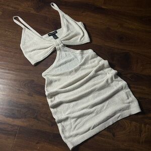Cream Cutout Dress MEDIUM